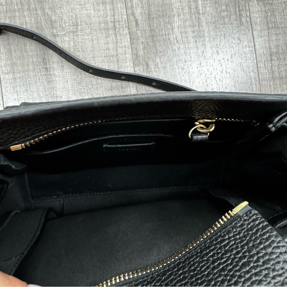 Oroton Avalon Mini Bucket Bag Black Crossbody - Picture 5 of 7